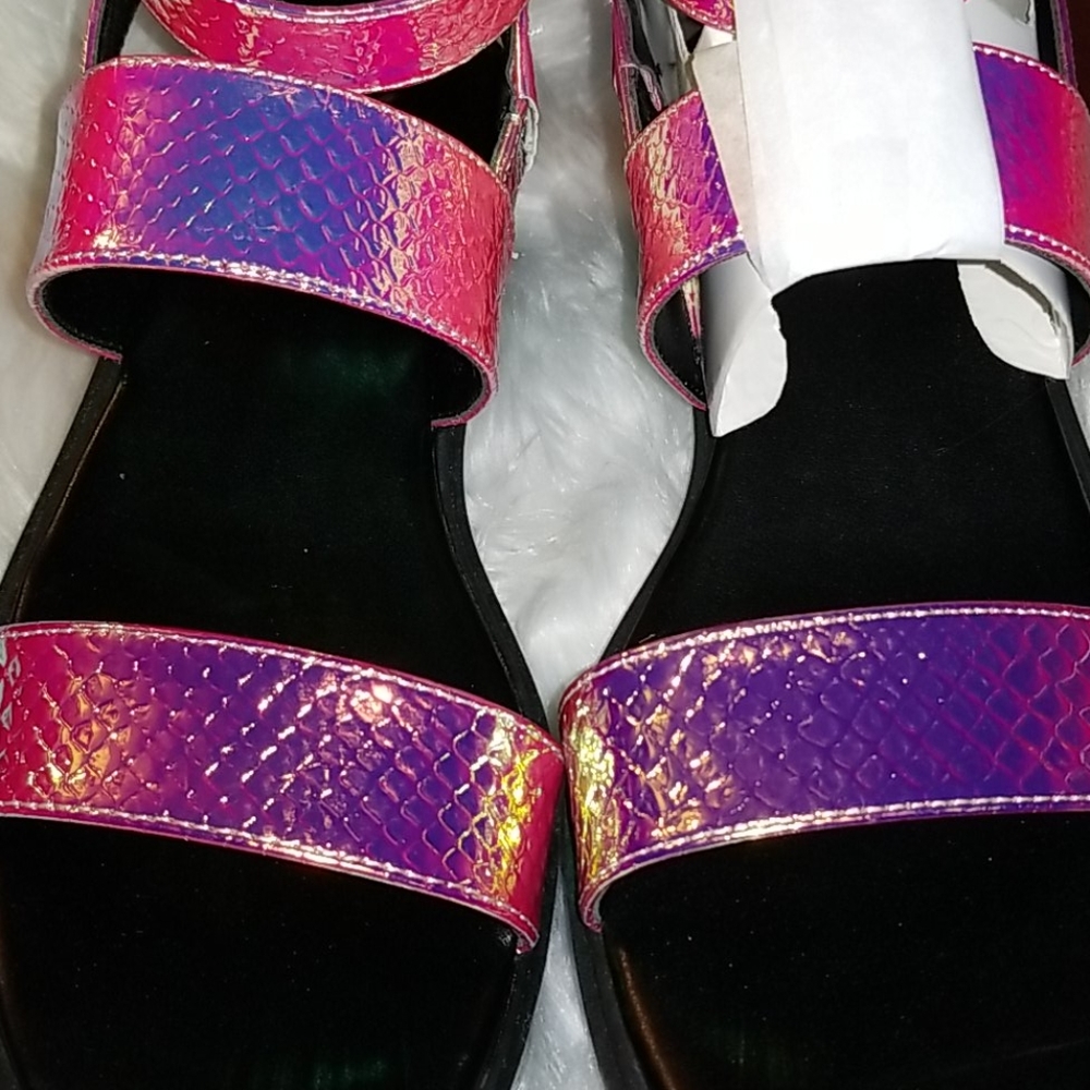 Mix No. 6 Petrova Platform Sandal Iridescent - Picture 8 of 9